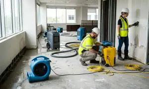 Structural drying equipment in Newport News, VA home for fast water damage restoration
