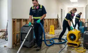 Flood cleanup services in Newport News, VA for water damage restoration customers
